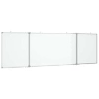 Whiteboard magnetisch inklapbaar 200x60x1,7 cm aluminium 2
