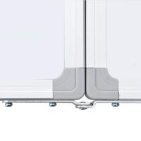 Whiteboard magnetisch inklapbaar 200x60x1,7 cm aluminium 6