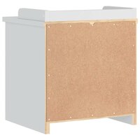 Gangbankje SANDNES wit 45x40x50 cm massief grenenhout 8
