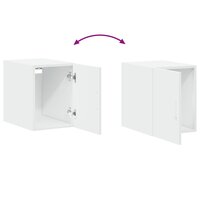Wandkast 30x42,5x40 cm bewerkt hout wit 9