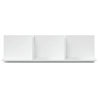Wandkast 100x16,5x30 cm bewerkt hout wit 4