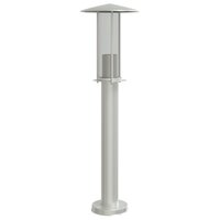 Buitenvloerlamp 60 cm roestvrijstaal zilverkleurig 5