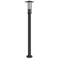 Vloerlamp voor buiten 100 cm roestvrij staal zwart 2