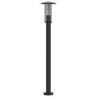 Vloerlamp voor buiten 100 cm roestvrij staal zwart 4