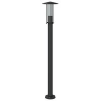 Vloerlamp voor buiten 100 cm roestvrij staal zwart 5