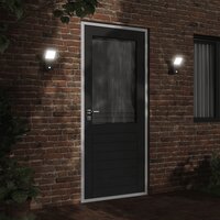 Buitenwandlamp LED met sensors gegoten aluminium zwart 3