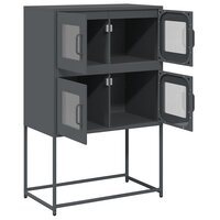 Hoge kast 68x39x107 cm staal antracietkleurig 6