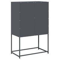 Hoge kast 68x39x107 cm staal antracietkleurig 8