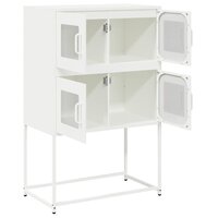 Hoge kast 68x39x107 cm staal wit 6