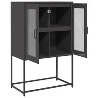 Hoge kast 68x39x107 cm staal zwart 6