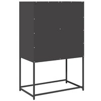 Hoge kast 68x39x107 cm staal zwart 8