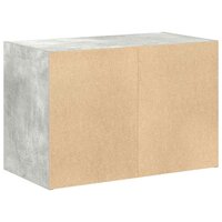 Kast met 2 lades 60x31x40 cm bewerkt hout betongrijs 7