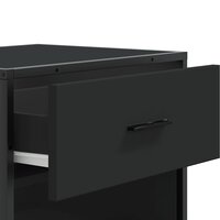 Schoenenrek 48x38x97,5 cm bewerkt hout zwart 8