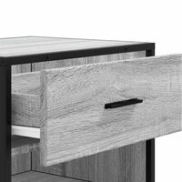 Schoenenrek 48x38x97,5 cm bewerkt hout grijs sonoma eikenkleur 8