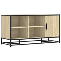 Schoenenbank 100x40x53,5 cm bewerkt hout en metaal sonoma eiken 2