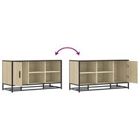 Schoenenbank 100x40x53,5 cm bewerkt hout en metaal sonoma eiken 9