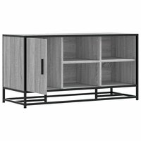Schoenenbank 100x40x53,5 cm bewerkt hout en metaal grijs sonoma 6