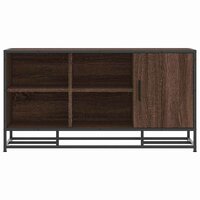 Schoenenbank 100x40x53,5 cm bewerkt hout en metaal bruin eiken 4