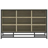 Schoenenbank 84x40x53,5 cm bewerkt hout en metaal sonoma eiken 4