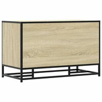 Schoenenbank 84x40x53,5 cm bewerkt hout en metaal sonoma eiken 6
