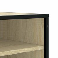 Schoenenbank 84x40x53,5 cm bewerkt hout en metaal sonoma eiken 7