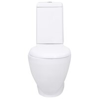 Toilet rond afvoer onder keramiek wit 2