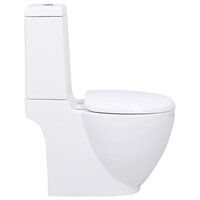 Toilet rond afvoer onder keramiek wit 4