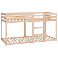 Stapelbedframe zonder matras massief grenenhout 90x200 cm 3