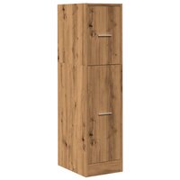 Apothekerskast 30x41x118 cm bewerkt hout artisanaal eikenkleur 3