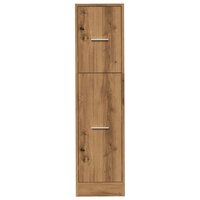 Apothekerskast 30x41x118 cm bewerkt hout artisanaal eikenkleur 5