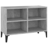 Tv-meubel met metalen poten 69,5x30x50 cm betongrijs 2