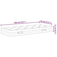 Binnenveringmatras middelhard 70x200 cm 9