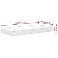Binnenveringmatras middelhard 100x200 cm 9