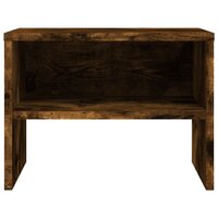Nachtkastje 40x30x30 cm bewerkt hout gerookt eikenkleurig 4