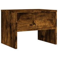 Nachtkastje 40x30x30 cm bewerkt hout gerookt eikenkleurig 6