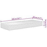 Schuimmatras middelzacht 80x200 cm 9