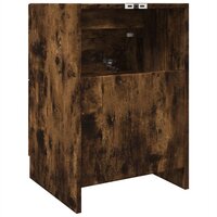Wastafelkast 40x37x59 cm bewerkt hout gerookt eikenkleurig 7