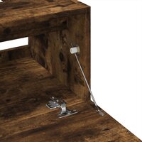 Wastafelkast 40x37x59 cm bewerkt hout gerookt eikenkleurig 8
