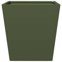 Plantenbak 40x40x40 cm staal olijfgroen 4