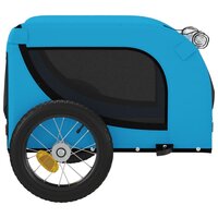 Hondenfietstrailer oxford stof en ijzer blauw en zwart 6