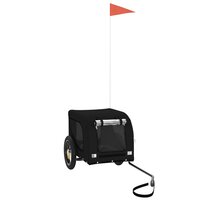 Hondenfietstrailer oxford stof en ijzer zwart 2