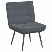Relaxstoel 64x74x84 cm fluweel donkergrijs 2