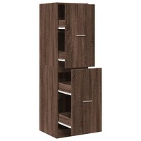 Apothekerskast 40x41x144,5 cm bewerkt hout bruin eikenkleurig 2