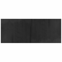 Vloerkleed rechthoekig 80x200 cm bamboe grijs 2