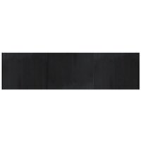Vloerkleed rechthoekig 80x300 cm bamboe zwart 2