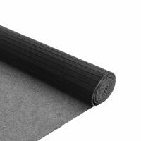 Vloerkleed rechthoekig 80x300 cm bamboe zwart 5