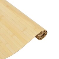 Vloerkleed rechthoekig 80x300 cm bamboe lichtnaturel 4