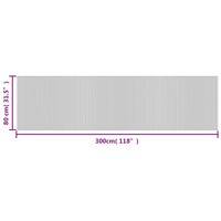 Vloerkleed rechthoekig 80x300 cm bamboe lichtnaturel 8