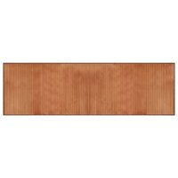 Vloerkleed rechthoekig 60x200 cm bamboe bruin 2
