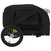 Hondenfietstrailer oxford stof en ijzer zwart 7